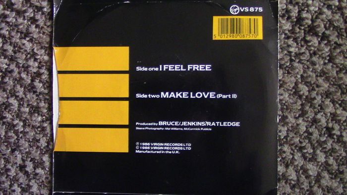Jack Bruce - I Feel Free / Make Love (Part II) 7" Single