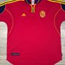 Genuine Vintage 1999 Adidas Spain Home Jersey Shirt Mens XL Image 2
