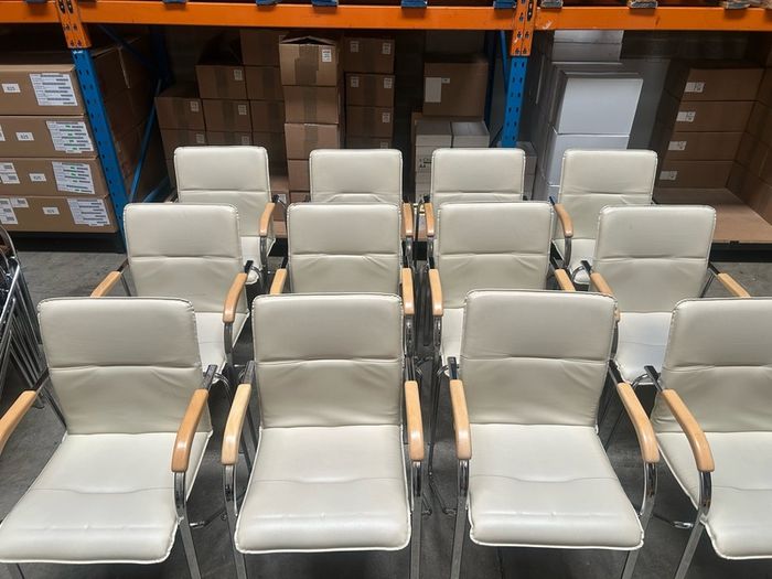 Office Chairs x 12 (Cream)