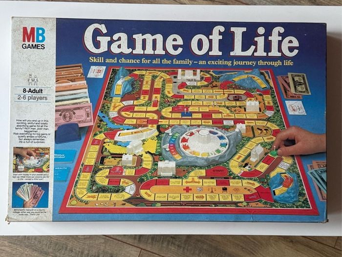 Vintage 1984 MB Games Game of Life - Complete + Loads of Spares