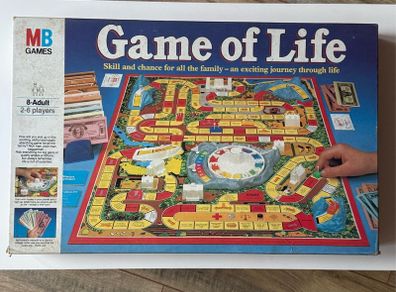 Vintage 1984 MB Games Game of Life - Complete + Loads of Spares