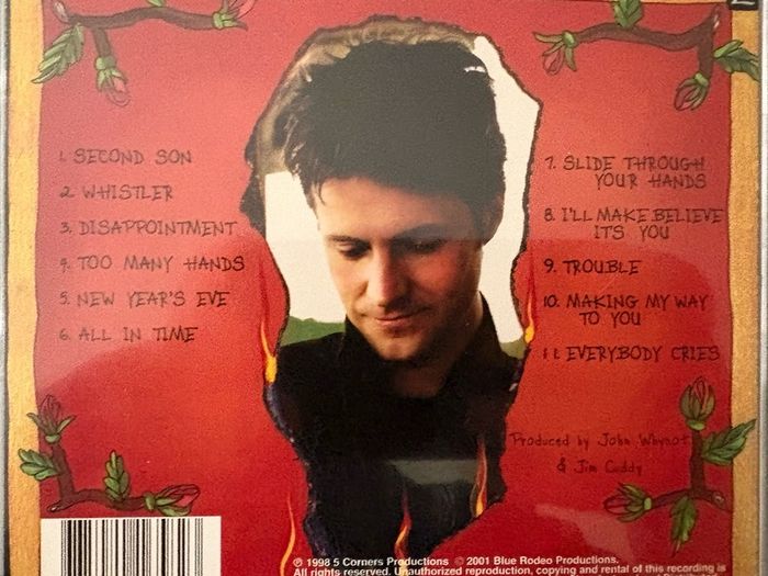 Jim Cuddy - All In Time. Rare in Ireland. Frontman for Blue Rodeo, one of Canada's most acclaimed Americana/alternative country bands. His first solo album. Canadian issue.