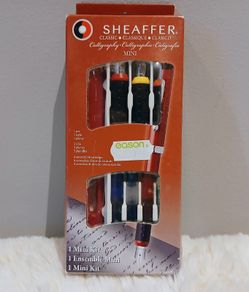 New Sheaffer Classic Calligraphy Mini Kit Fountain Pen Set