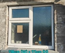 uPVC Bathroom Window 118cm (W) x 111cm (H)