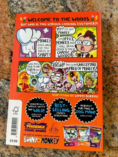 Bunny Vs Monkey books series (x4) - BRAND NEW