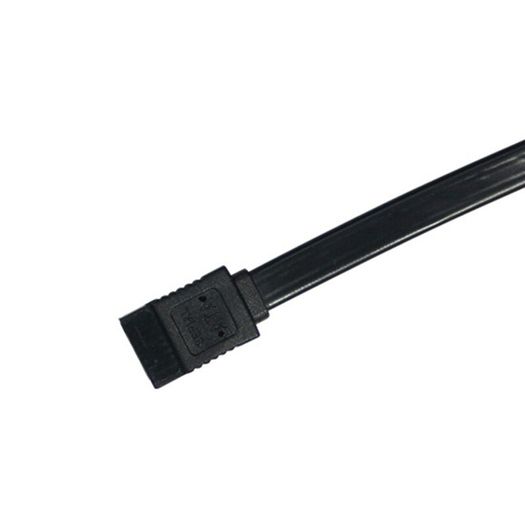 3 X Black SATA Data Cable 39Cm 6Gb/S Straight/Straight with Locking Latch (Brand New/Warranty)