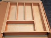 500mm Drawer Size Beech Cutlery Tray Insert