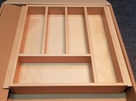 main image for ad 500mm Drawer Size Beech Cutlery Tray Insert