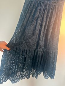 Whistles navy lace dress