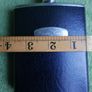 Vintage Black Leather Hip Flask Image 10