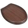 Toilet Seats with Soft Close Lids 2 pcs MDF Brown Image 2