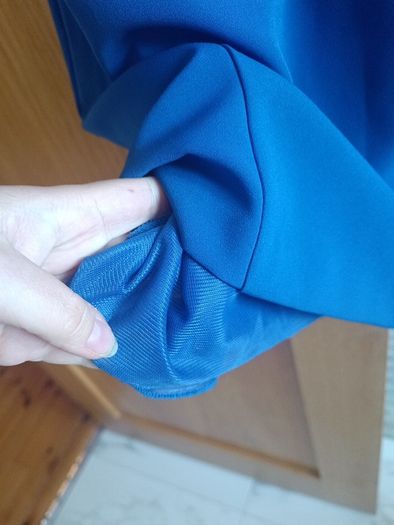 Italian designer Peruggi royal blue diamante dress straight cut 10 M  occasion wedding guest