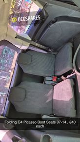 Citreon C4 Picasso Back Rear Row folding Boot Seats 2007 to 2014 @ OCG