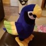 Tenerife blue parrot soft toy Image 3