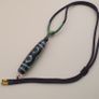 Vintage 3 Eyes Himalayan Tibetan Agate Dzi Bead Amulet Image 9