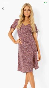 Floral Print Midi Dress size XS