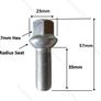 20 x New Extended 35mm Radius Bolts Fit Audi, Volkswagen, Seat, Skoda(CY, CYB) - Delivery Image 2