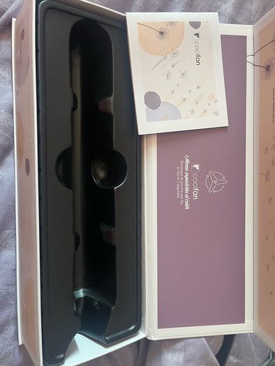 Brand new 2 in 1 curling iron tool coolfan technology ceramic hair straightener 5 speed