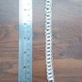 925 Sterling Silver T-bar Link Chain Bracelet Heavy 22g Image 3