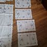 vintage embroidered table set Image 4