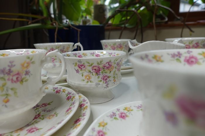 Vintage Elizabethan tee/coffee 6 person set