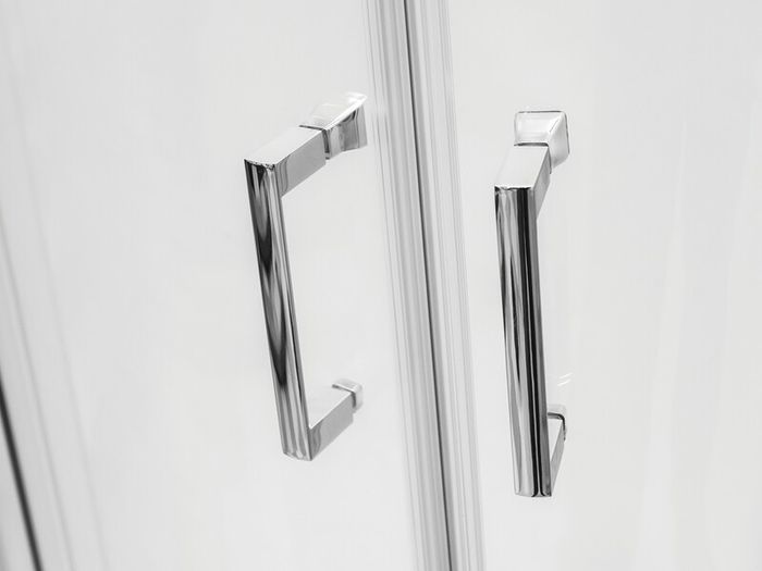 BESCO Shower Enclosure Quadrant Balck 80x80x190cm