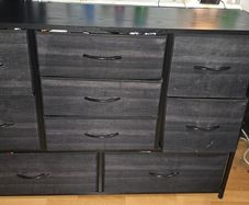 2 x Black 9-Drawer Storage Chests