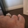 9kt gold ring, CZ Image 2