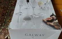 Galway crystal goblet set