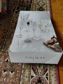Galway crystal goblet set