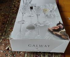 Galway crystal goblet set