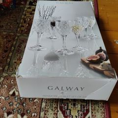 Galway crystal goblet set