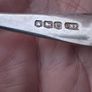6 X C.W.Fletcher Aet Deco Sterling Silver Teaspoons (61 grams) Image 7