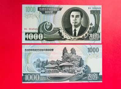 North Korea. 1000 Won  2006   ( uncirculated )