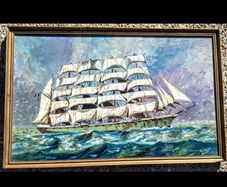 Large oil painting