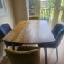 Wood Dining Table & 4 Chairs Image 3