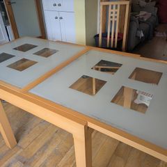 Kitchen Table - glass topped