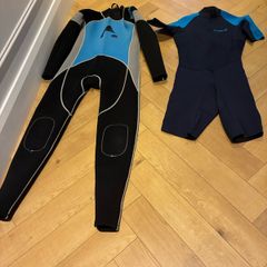 2 wetsuits