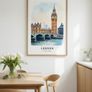 London Wall art print, Travel Art Poster Image 4