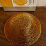 Amber Coloured Textured Glass Bowl - Handmade In Italy - 16cm - Boxed Image 5