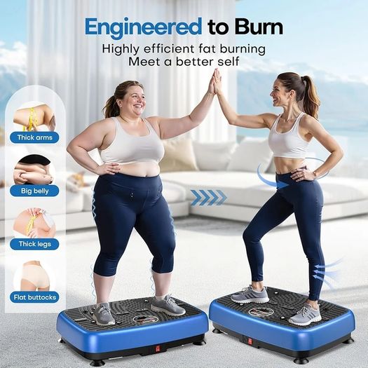 Vibration Plate, 2026 Upgraded 2D & 4D Vibration Plate Exercise Machine with Dual & Triple Motors, Adjustable Speeds, Superior Weight Capacity Vibration Plate for Weight Loss & Lymphatic