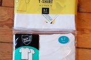 BNIP 2 Pk Age 6-7 White Teeshirts