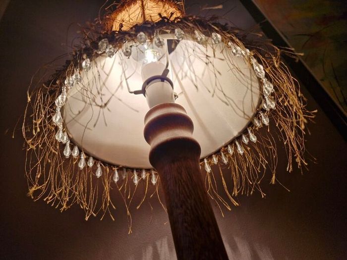 vintage wooden lamp