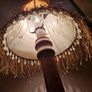 vintage wooden lamp Image 6