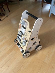 toddler walking and puzzle frame