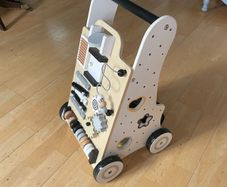 toddler walking and puzzle frame
