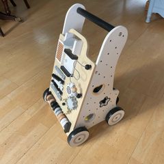 toddler walking and puzzle frame