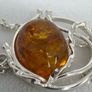 Silver bracelet Amber Solitaire Bracelet A Piece of Ancient Sunlight Image 10