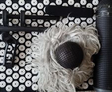 sennheiser mkh 416 shotgun boom mic with zeppelin and wind protection