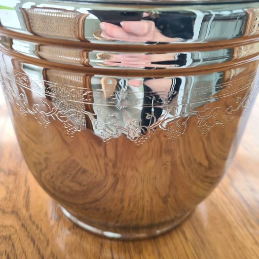 Vintage Chromium on Solid Brass Ice Bucket